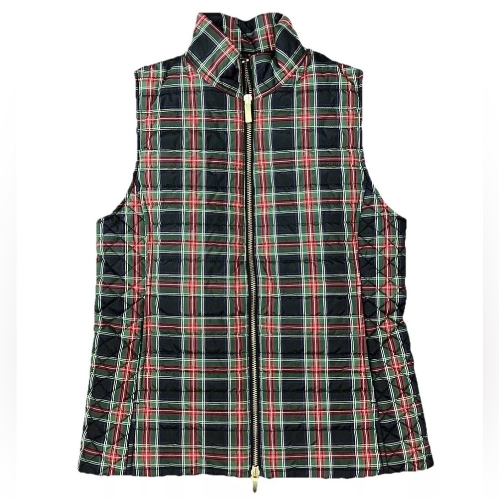 NWT - Vineyard Vines Tartan Plaid Puffer Vest - Size XXS